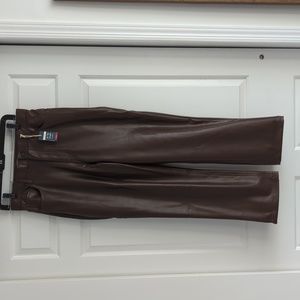 NWT A&F 90s straight faux leather pants